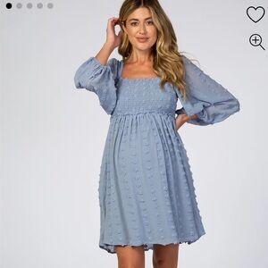 Pink blush maternity dress